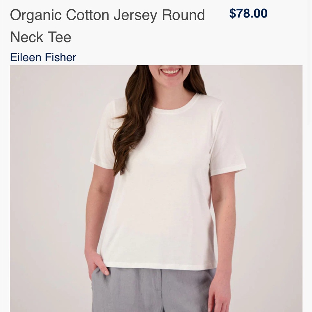 Eileen Fisher Organic cotton tee